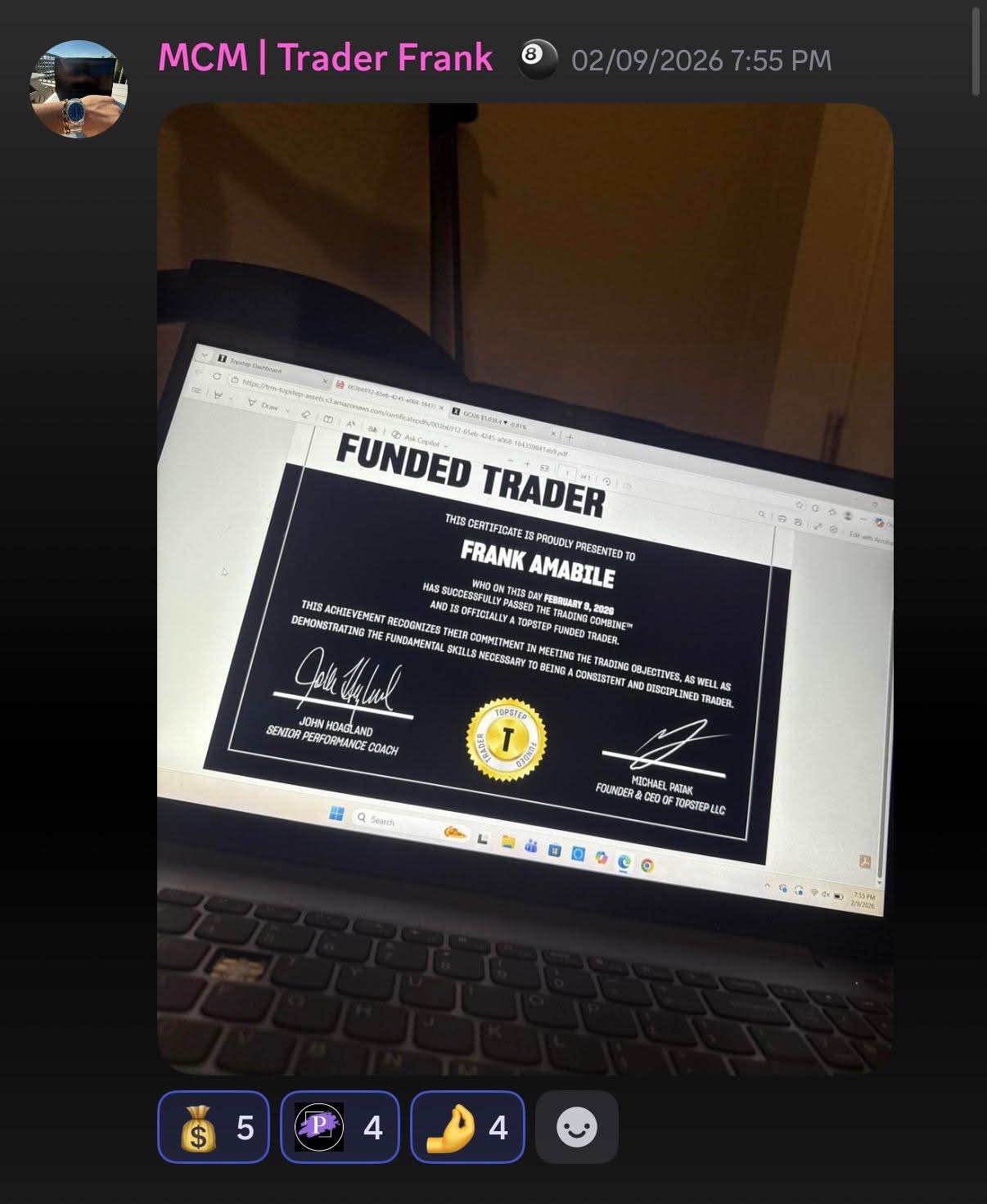 Trader result 4